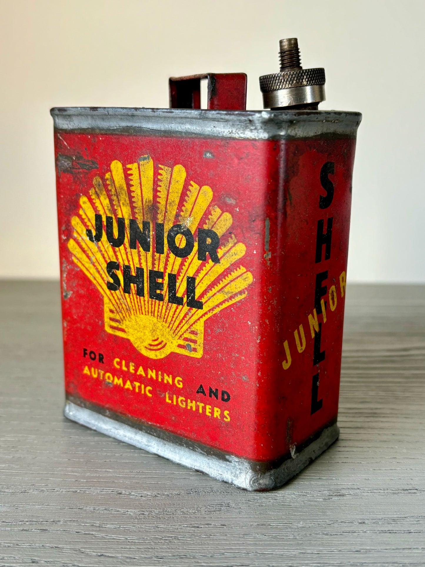 Vintage Junior Shell Can Tin