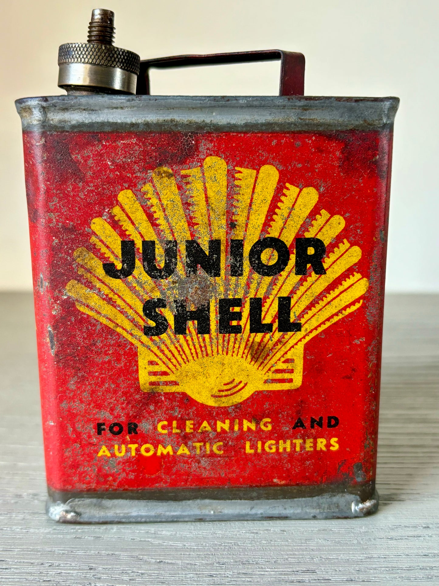 Vintage Junior Shell Can Tin