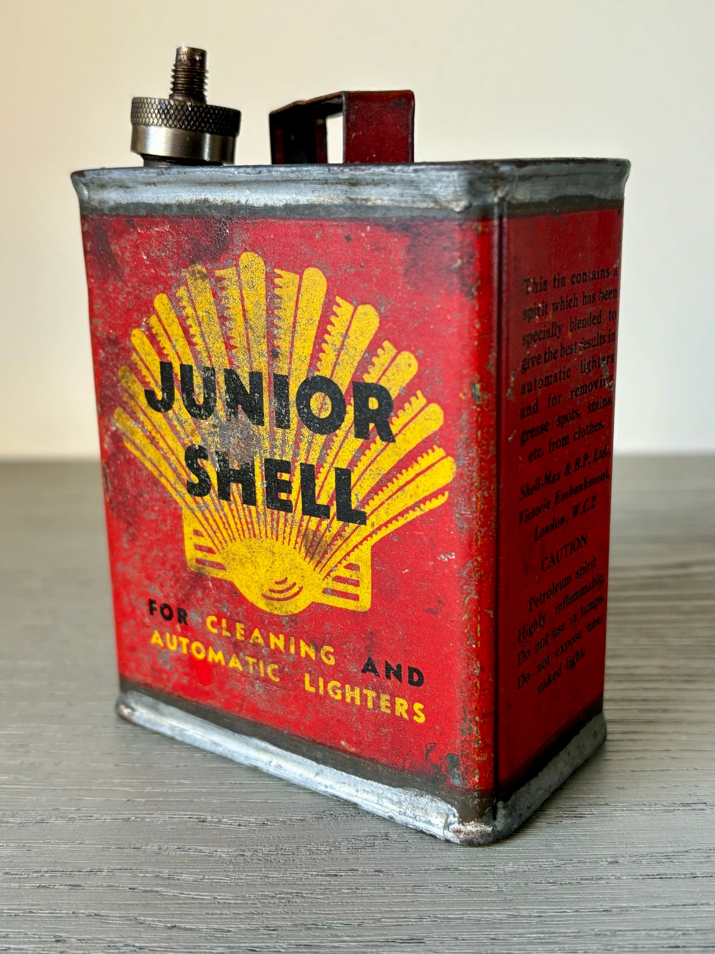 Vintage Junior Shell Can Tin