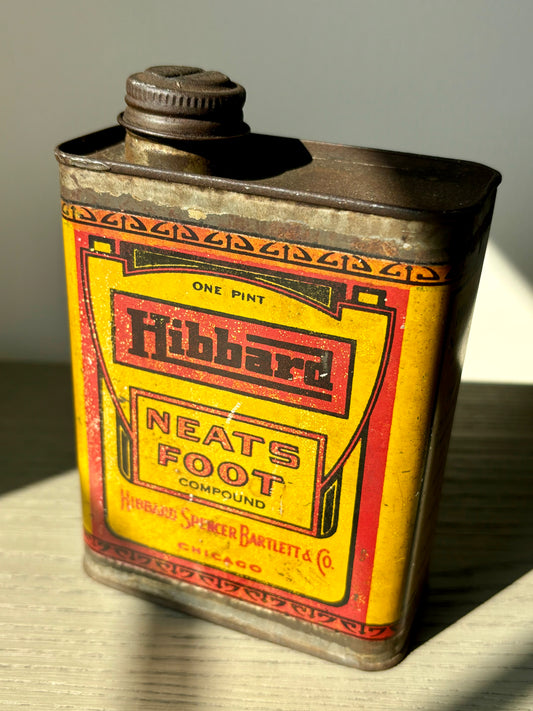 Hibbard NEATSFOOT Compound - 1 pint tin (Chicago)