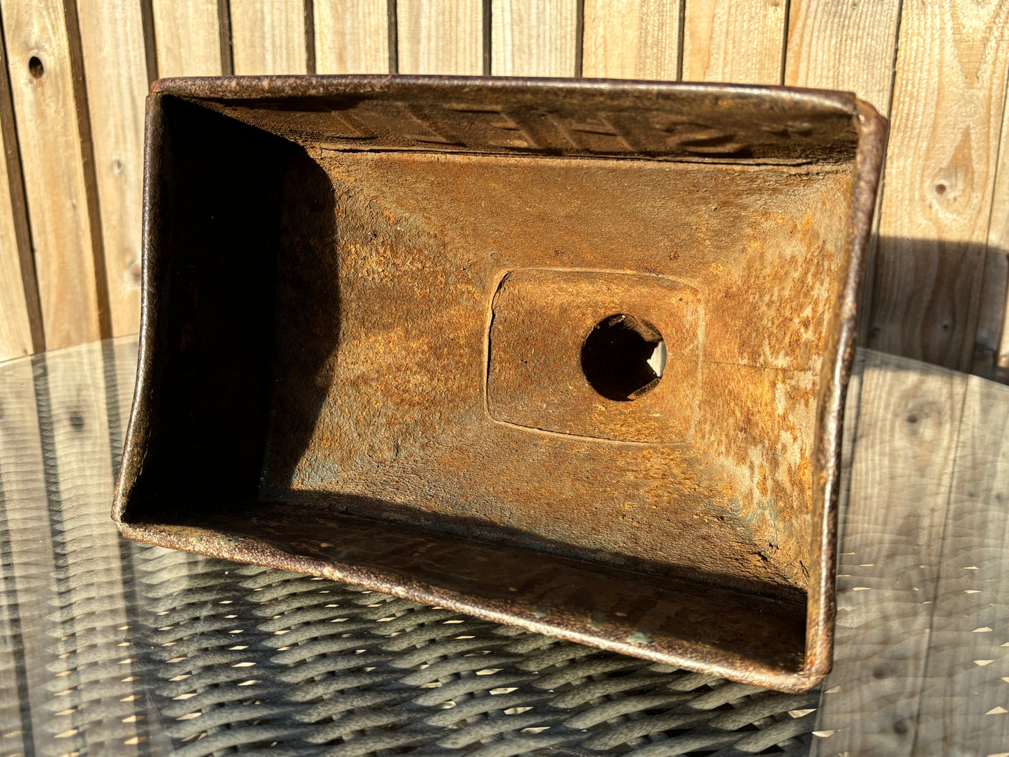 1930s Vintage SHELL Petrol Funnel with traces of original paint