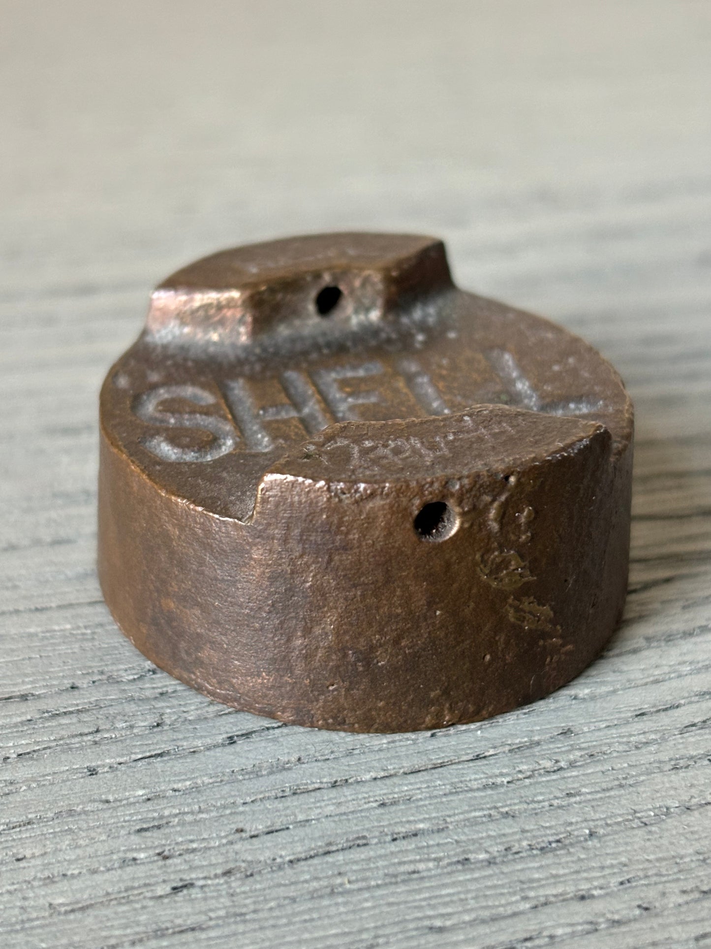 Rare 1.25" SHELL brass cap for early 2-gallon petrol can