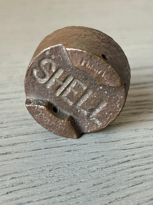 Rare 1.25" SHELL brass cap for early 2-gallon petrol can