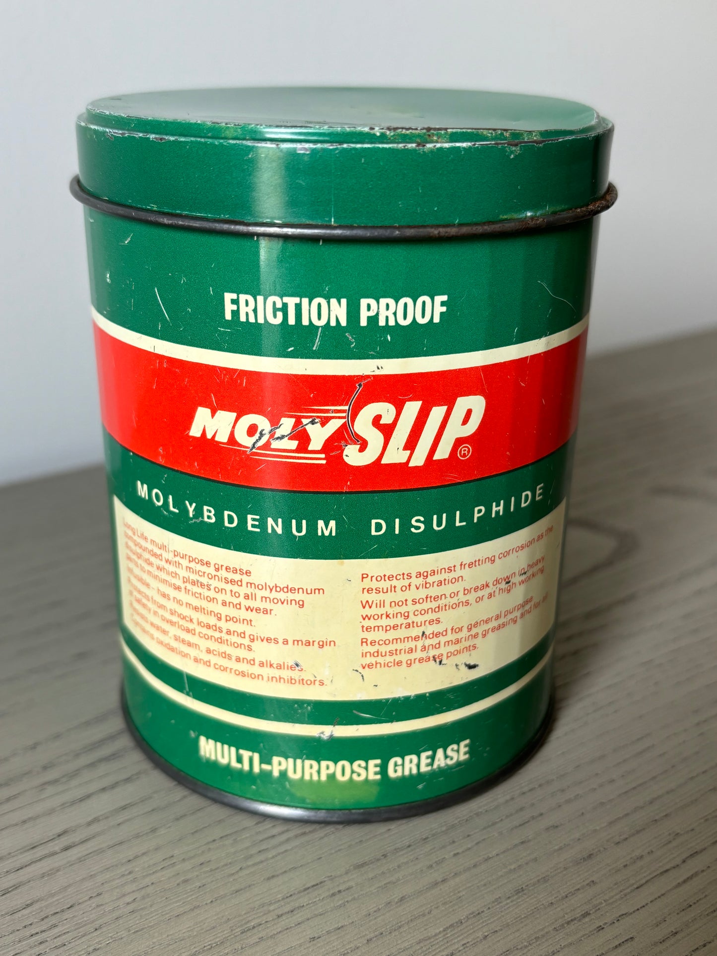 MOLY SLIP grease tin