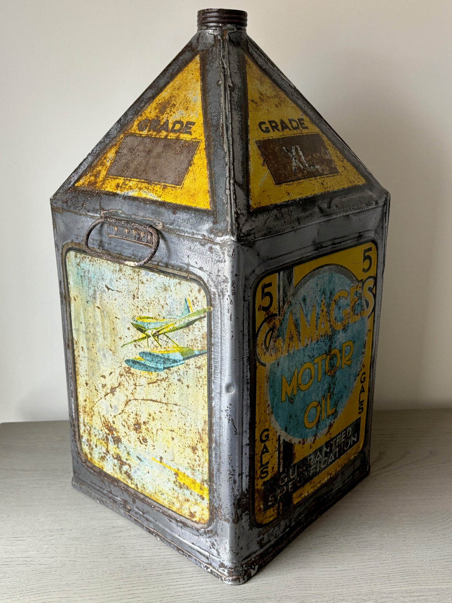 GAMAGES 5 gallon pyramid oil can