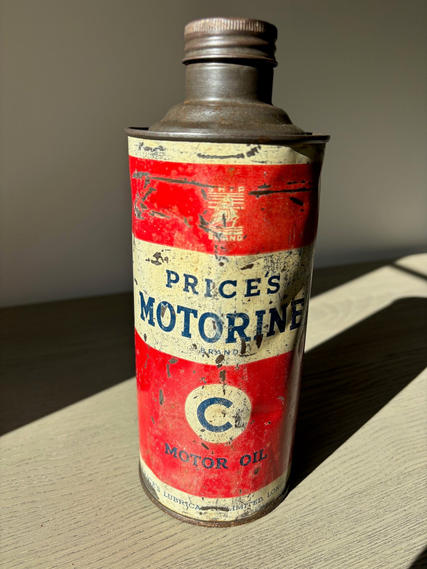 PRICE'S MOTORINE Quart oil can