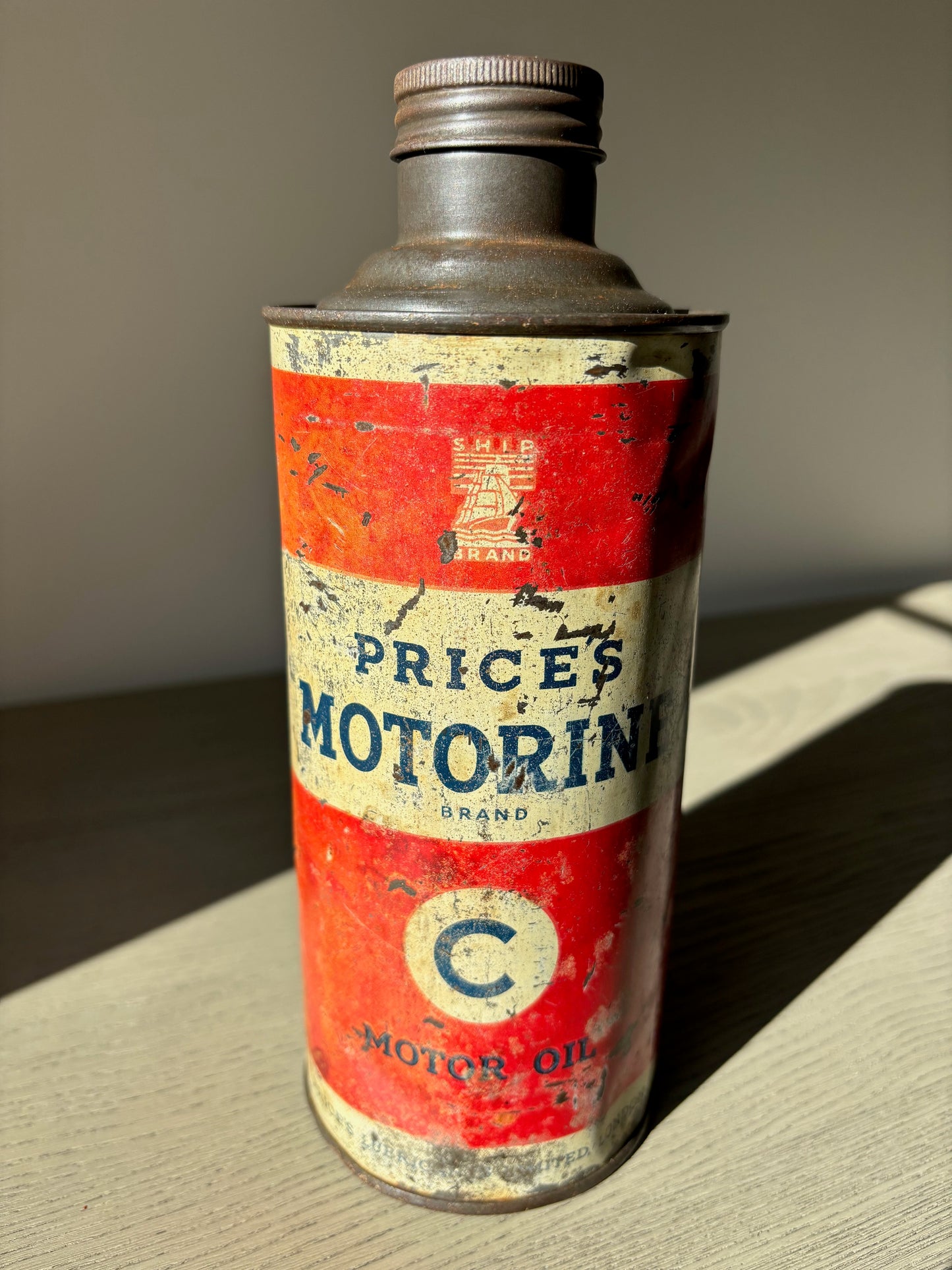 PRICE'S MOTORINE Quart oil can