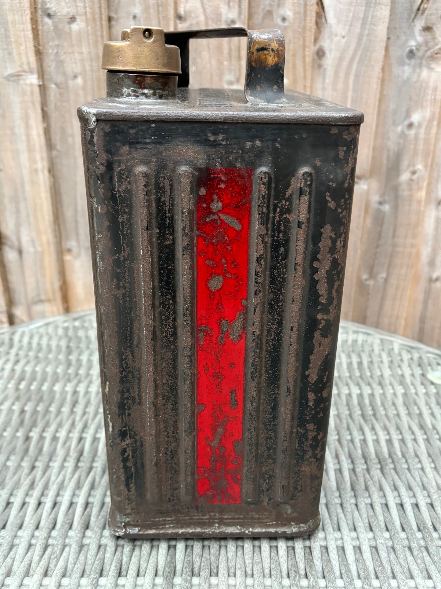 1935 REDLINE Petrol 2 gallon petrol can with Original Cap